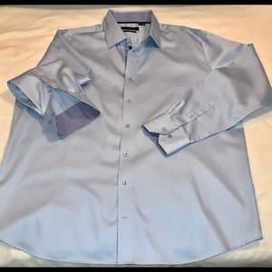 Levinas button-up shirt - contemporary fit - contrast trimming